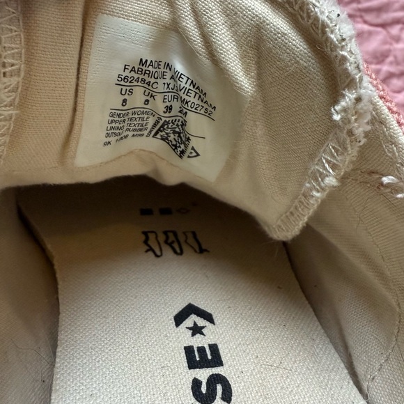 🌸Converse All Star Pink Lows with Sherpa Detail - Picture 7 of 9